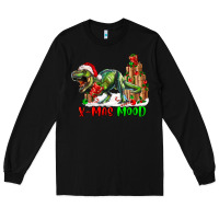 Black T- Rex X-Mas Mood Long Sleeve Tee - RanaPortraitStore