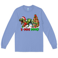 Colony Blue T- Rex X-Mas Mood Long Sleeve Tee - RanaPortraitStore