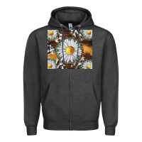 Charcoal Heather western daisy and cowhide tumbler tbs Zipper Hoodie - TumblerDesignByShophia