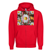 Red western daisy and cowhide tumbler tbs Zipper Hoodie - TumblerDesignByShophia