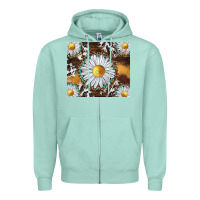 Seafoam western daisy and cowhide tumbler tbs Zipper Hoodie - TumblerDesignByShophia