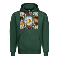 Sports Green western daisy and cowhide tumbler tbs Zipper Hoodie - TumblerDesignByShophia