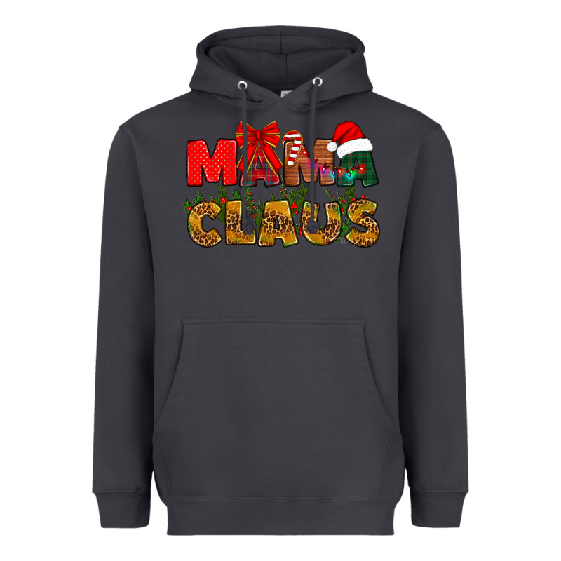 Mama Claus Mother's Day Heavyweight Hoodie by HowdyJamesFarm | Teevron