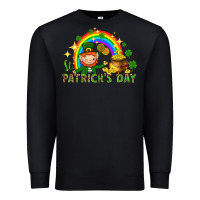 Black St. Patrick's Day Elf with elements Premium Sweatshirt - HowdyJamesFarm
