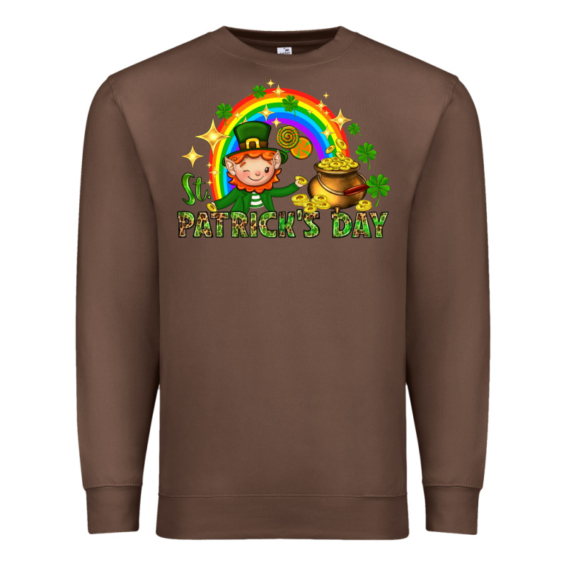 St. Patrick's Day Elf With Elements Premium Sweatshirt by HowdyJamesFarm | Teevron