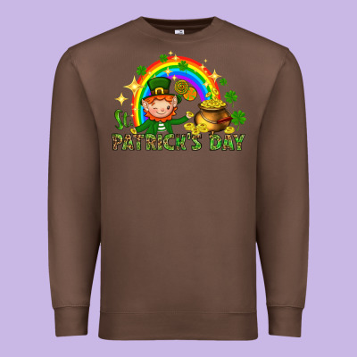 St. Patrick's Day Elf With Elements Premium Sweatshirt Designed By Howdyjamesfarm