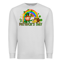 Dove Grey St. Patrick's Day Elf with elements Premium Sweatshirt - HowdyJamesFarm