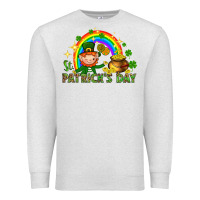 Oatmeal Heather St. Patrick's Day Elf with elements Premium Sweatshirt - HowdyJamesFarm