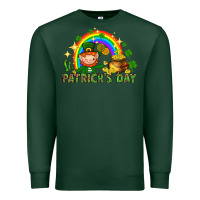 Sports Green St. Patrick's Day Elf with elements Premium Sweatshirt - HowdyJamesFarm