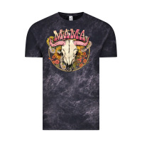 Cloud Black bullskull mama Vintage Tee - NancyCooperArtShop