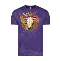 Cloud Purple bullskull mama Vintage Tee - NancyCooperArtShop