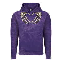 Cloud Purple skeleton heart Vintage Hoodie - MaliasSmallBusiness