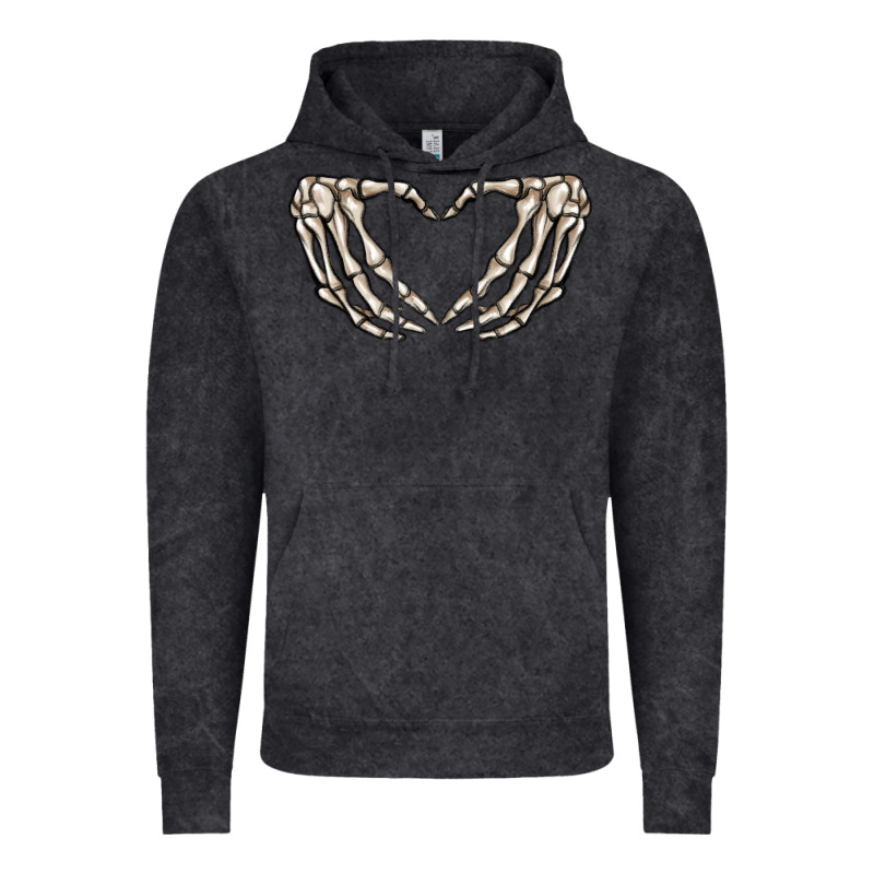 Skeleton Heart Vintage Hoodie by MaliasSmallBusiness | Teevron