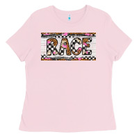 Bubblegum Pink race license plate Ladies Tee - Artiststas