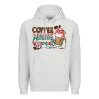 Dove Grey coffee nurse repeat Premium Hoodie - CowGirlArtShop