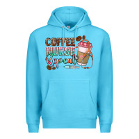 Ocean Blue coffee nurse repeat Premium Hoodie - CowGirlArtShop