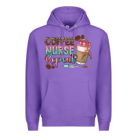 Purple coffee nurse repeat Premium Hoodie - CowGirlArtShop