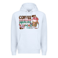 White coffee nurse repeat Premium Hoodie - CowGirlArtShop