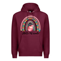 Burgundy hello 1 st grade Premium Hoodie - JahusDesignShop