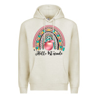 Oatmeal Heather hello 1 st grade Premium Hoodie - JahusDesignShop