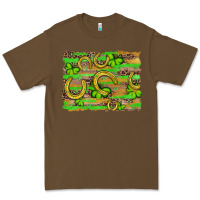 Cacao horseshoe shamrock leopard wood glitter background Premium Tee - Artiststas