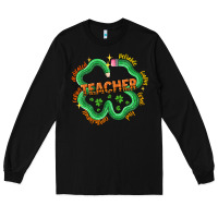 Black teacher st patricks day Long Sleeve Tee - LillyAllenDesigns
