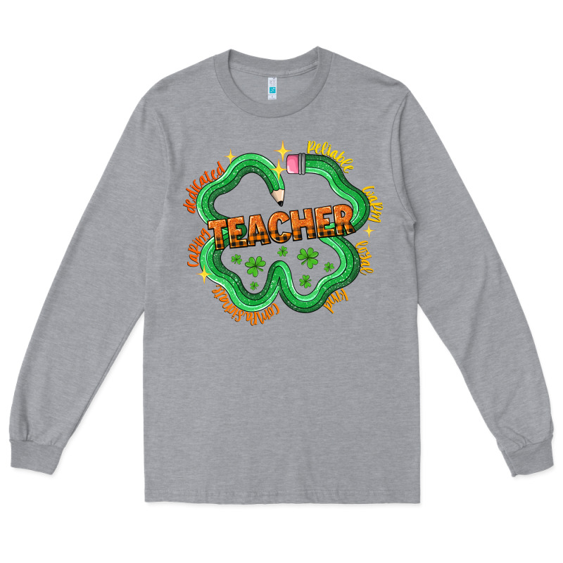 Teacher St Patricks Day Long Sleeve Tee by LillyAllenDesigns | Teevron