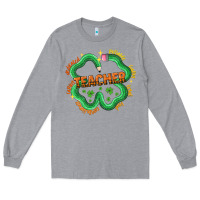 Heather Grey teacher st patricks day Long Sleeve Tee - LillyAllenDesigns