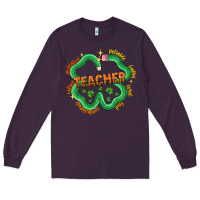 Plum teacher st patricks day Long Sleeve Tee - LillyAllenDesigns