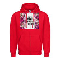 Red first my mother forever my friend tumbler tbs Zipper Hoodie - TumblerDesignByShophia
