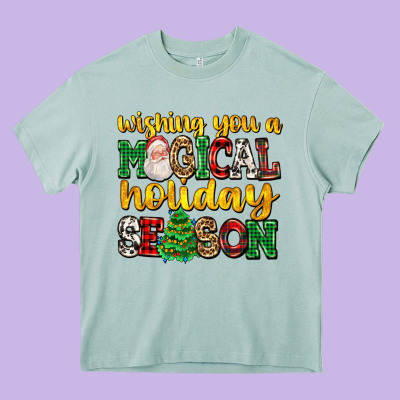 Wishing You A Magical Season Heavy Core Tee Designed By Adodesignshop