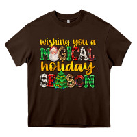 Chocolate Brown wishing you a magical season Heavy Core Tee - AdoDesignShop