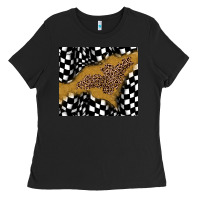Black racing glitter leopard Ladies Tee - JahusDesignShop