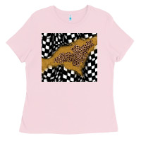 Bubblegum Pink racing glitter leopard Ladies Tee - JahusDesignShop
