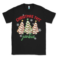 Black christmas tree junkie Classic Tee - MaliasSmallBusiness