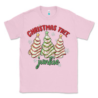 Bubblegum Pink christmas tree junkie Classic Tee - MaliasSmallBusiness