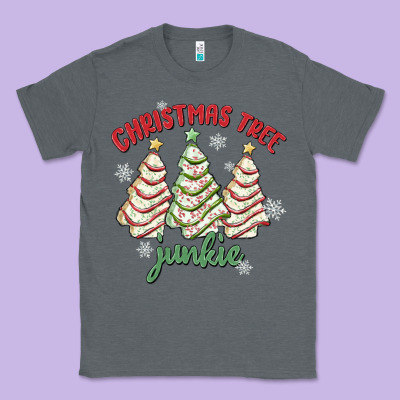 Christmas Tree Junkie Classic Tee Designed By Maliassmallbusiness