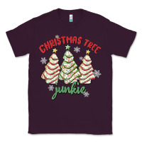 Plum christmas tree junkie Classic Tee - MaliasSmallBusiness