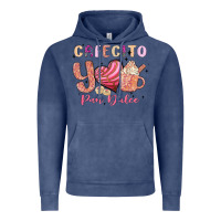 Vintage Denim cafecito y pan dulce Vintage Hoodie - MaliasSmallBusiness