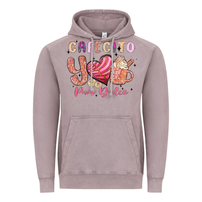Cafecito Y Pan Dulce Vintage Hoodie by MaliasSmallBusiness | Teevron