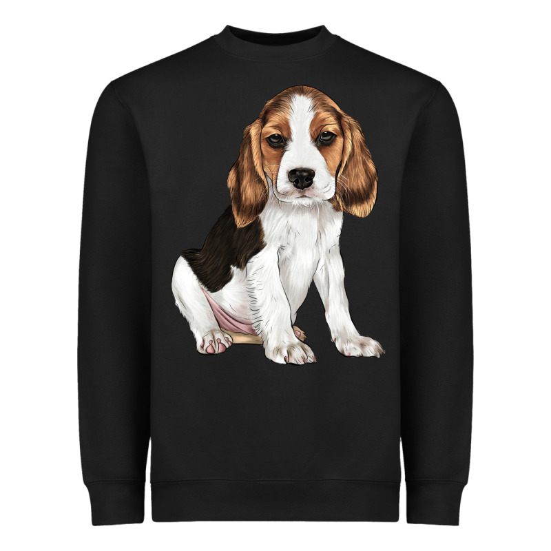 Beagle Puppy Heavyweight Sweatshirt by LillyAllenDesigns | Teevron