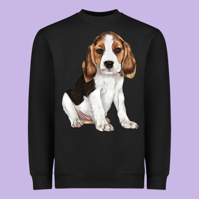 Beagle Puppy Heavyweight Sweatshirt Designed By Lillyallendesigns