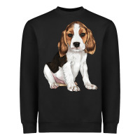 Black beagle puppy Heavyweight Sweatshirt - LillyAllenDesigns