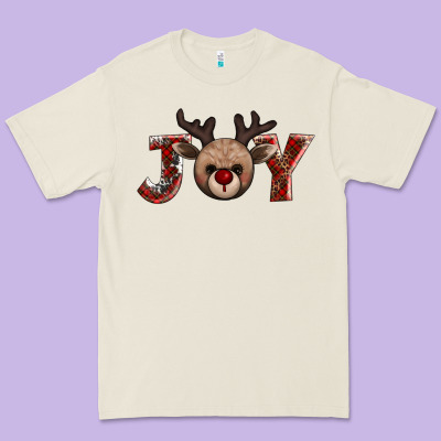 Joy Reindeer Premium Tee Designed By Adodesignshop