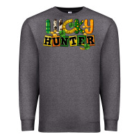 Charcoal Heather Lucky hunter St. Patrick's Day Premium Sweatshirt - CowGirlArtShop