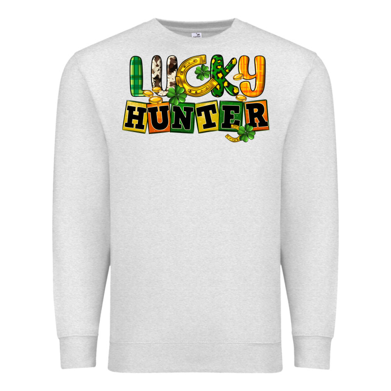 Lucky Hunter St. Patrick's Day Premium Sweatshirt by CowGirlArtShop | Teevron