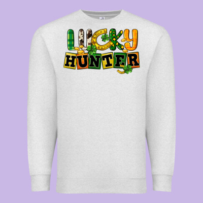 Lucky Hunter St. Patrick's Day Premium Sweatshirt Designed By Cowgirlartshop