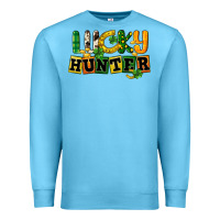 Ocean Blue Lucky hunter St. Patrick's Day Premium Sweatshirt - CowGirlArtShop