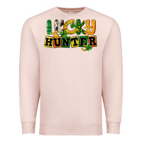 Pale Pink Lucky hunter St. Patrick's Day Premium Sweatshirt - CowGirlArtShop