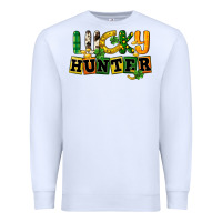 White Lucky hunter St. Patrick's Day Premium Sweatshirt - CowGirlArtShop